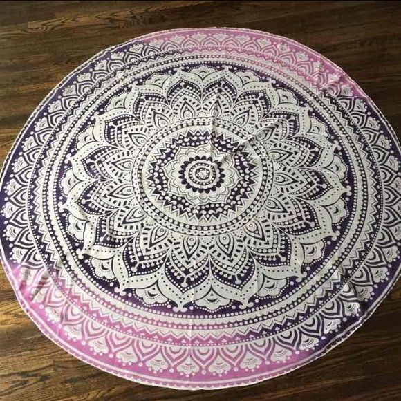 Aztec Printed Roundie Mandela Blanket/Tapestry - Picture 6 of 8